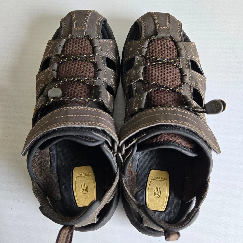 Teva Mens Omnium Brown Closed Toe Hiking Water Sandals 1001116 Size 8‎ Forebay